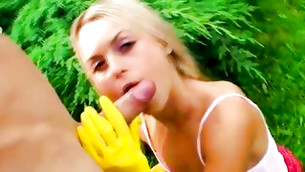 An indecent sir is going to prod this racy chick’s dark hole with his wild manhood